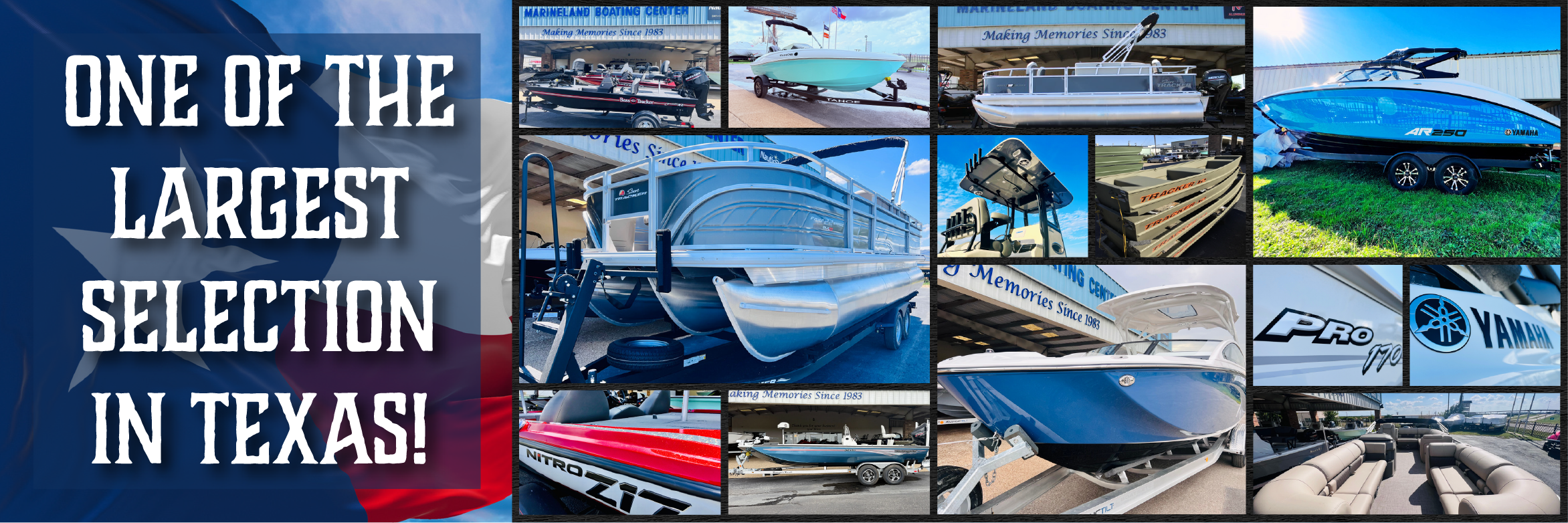 Marineland Boating Center in Waco, Texas One of the Largest Selctions in Texas